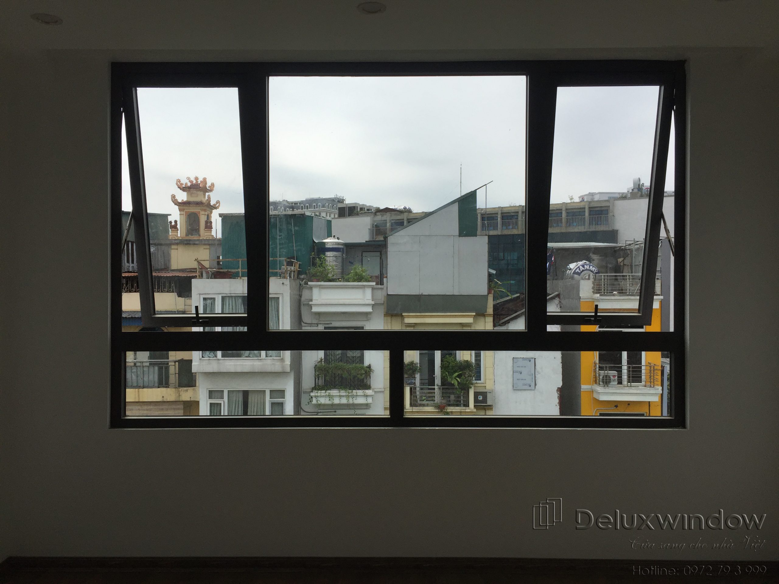 Cửa sổ mở hất kết hợp fix